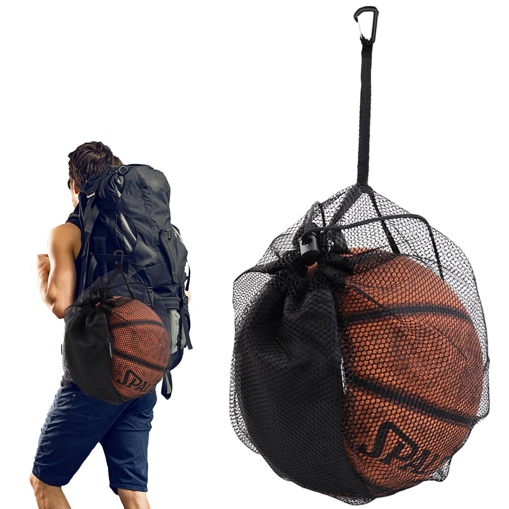 REDONES Single Ball Bag – High-Capacity Ball Storage Bag Soccer Bag Football Bag Basketball Bag - Volleyball Backpack Mesh Carry Bag with Zipper Pocket Ideal for All Ball Sports Enthusiasts