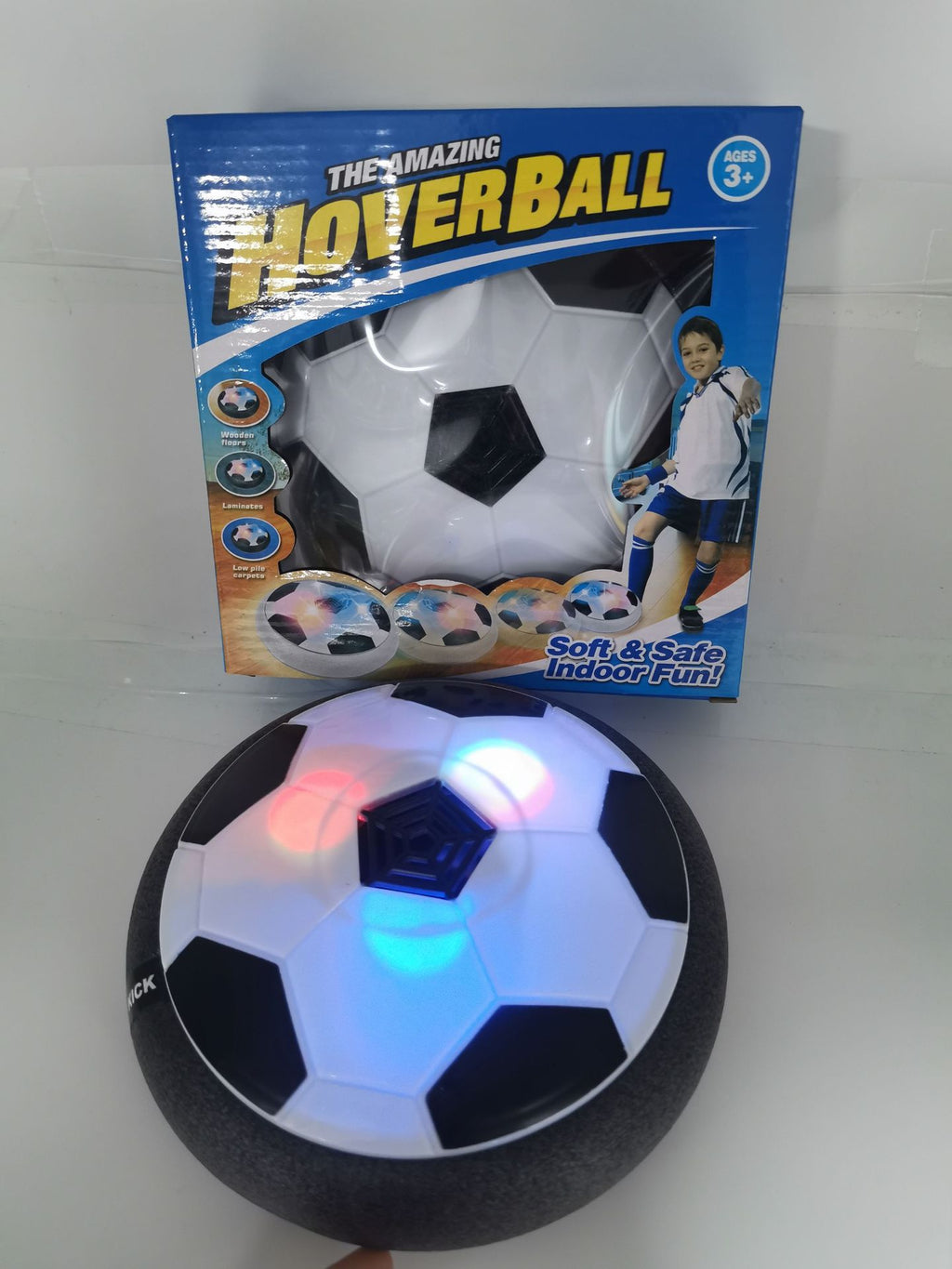 Floating Soccer Ball with Lights for Kids Indoor Play