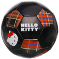 Capelli Sport Hello Kitty Soccer Ball Size 5 Tartan Plaid Design Officially Licensed Futbol for Boys and Girls Players Black