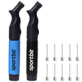 SPORTBIT Ball Pump with 5 Needle Set - Hand Pump System for Inflation - Fits Any Sports Ball: Volleyball Basketball Soccer Gymnastics Soccer Ball Inflator Air Pump