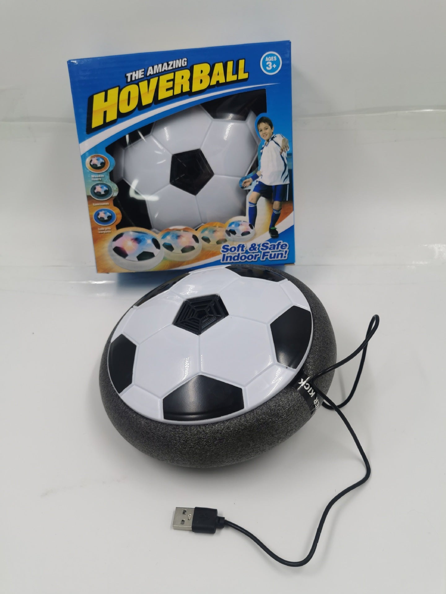 Floating Soccer Ball with Lights for Kids Indoor Play