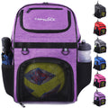 Youth Soccer Bag - Boys Girls Soccer Backpack & Bags for Basketball Volleyball & Football | Includes Separate Cleat and Ball Compartment and Convenient Fence Hook.