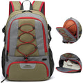 Lyweem Basketball Backpack Soccer Bag Adult with Ball Holder Laptop & Shoe Compartment 35L Large Gym Sports Backpack for Men Women Training Equipment Bags for Athletic Football Volleyball Green
