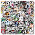 AOWDIAO 100 Pieces Soccer Stickers Vinyl Soccer Water Bottle Stickers Pack Soccer Gifts for Soccer Lovers Soccer Party Favors Soccer Decorations