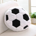 14inch Fluffy Soccer Balls Plush PillowSoft Soccer Ball Stuffed ToysDecorative Soccer & Football Pillow Cushion Throw PillowFootball Plushies Plush Doll for Home Deco Kids Big Sports Toy Gift